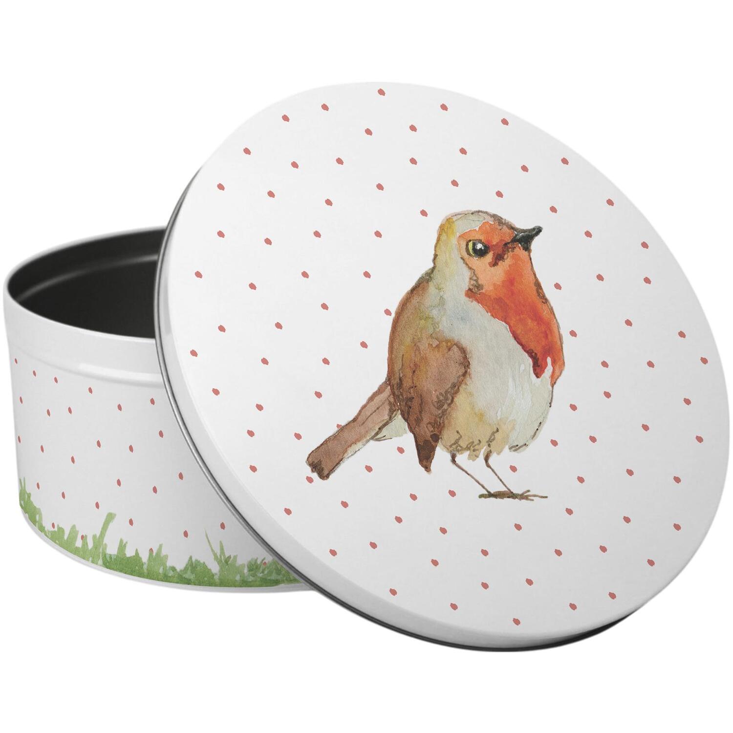 Image of Robins Large Cake Tin - Multicoloured