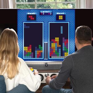 Tetris Duel Plug & Play TV Game with 2 Wireless Controllers