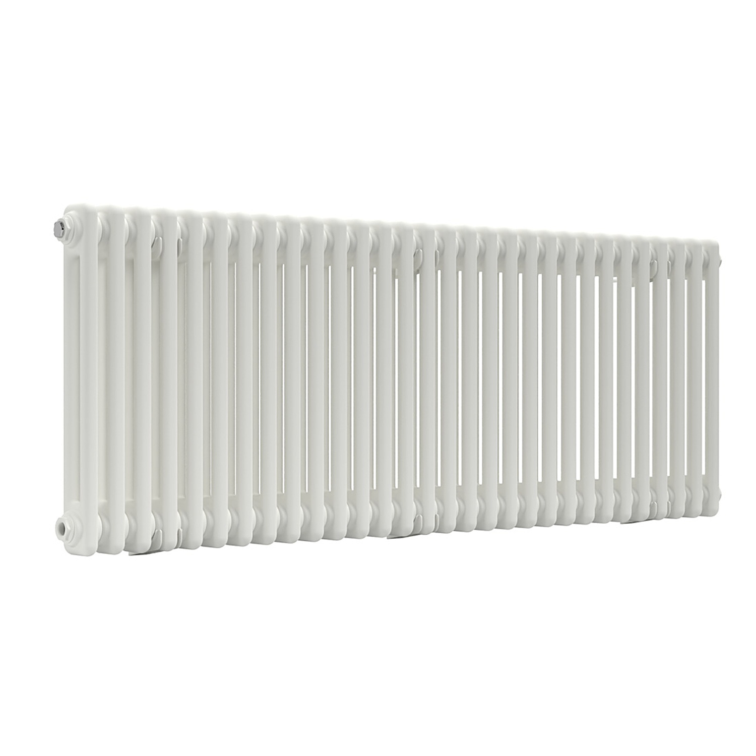 Lux Heat Horizontal 2 Column Radiator - White - 500 Mm X 1370 Mm - White