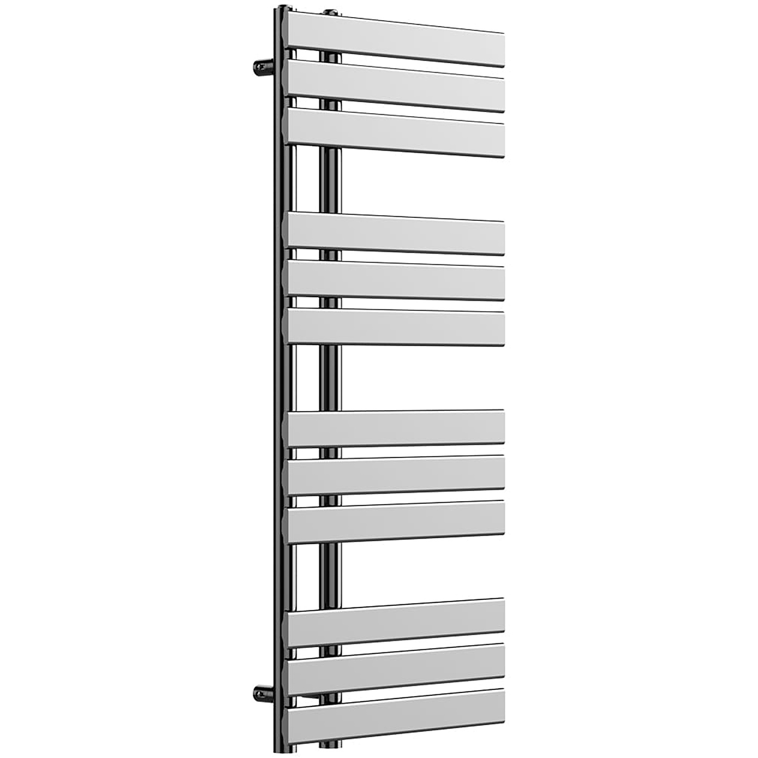 Lux Heat Open Flat Towel Radiator - Chrome - 1180Mm X 500Mm - Chrome - Image 2