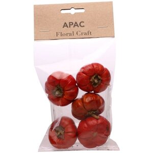 Mini Pumpkins 3 Pack Red Dried