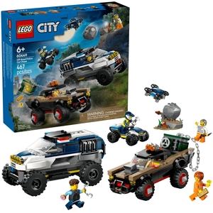 LEGO City Off-Road Police Car Chase, Building Toy Set 60449