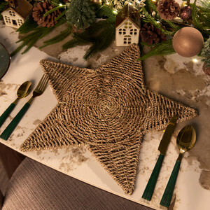 Pack of 2 Woven Star Placemats