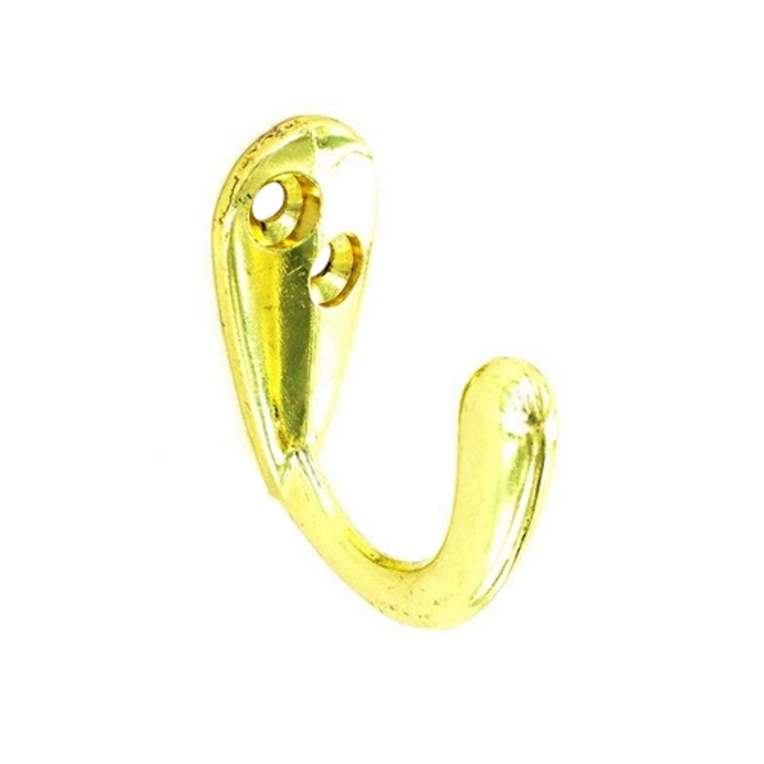 Securit Coat Hooks (Pack Of 2) - Electro Brass