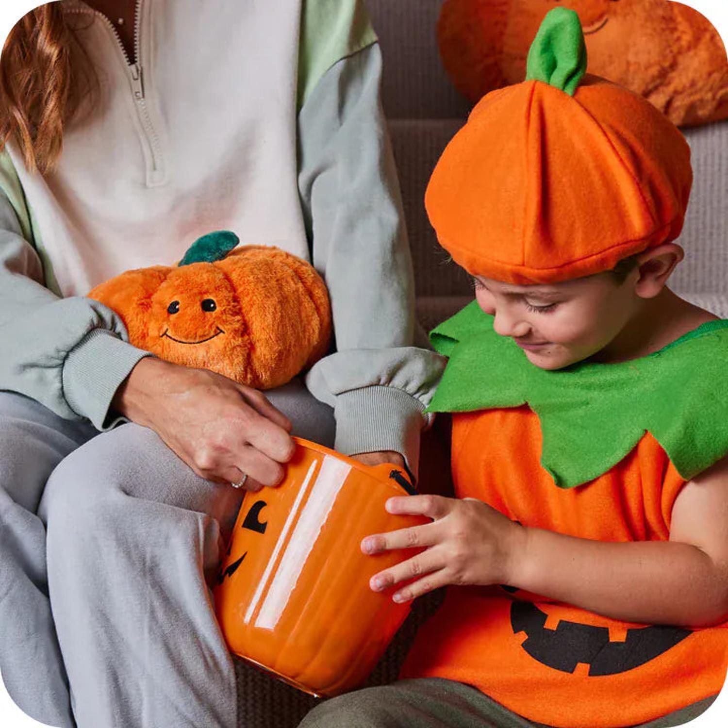 Halloween Gift Idea - Warmies Lavender Scented Microwaveable Pumpkin Plush - Image 2