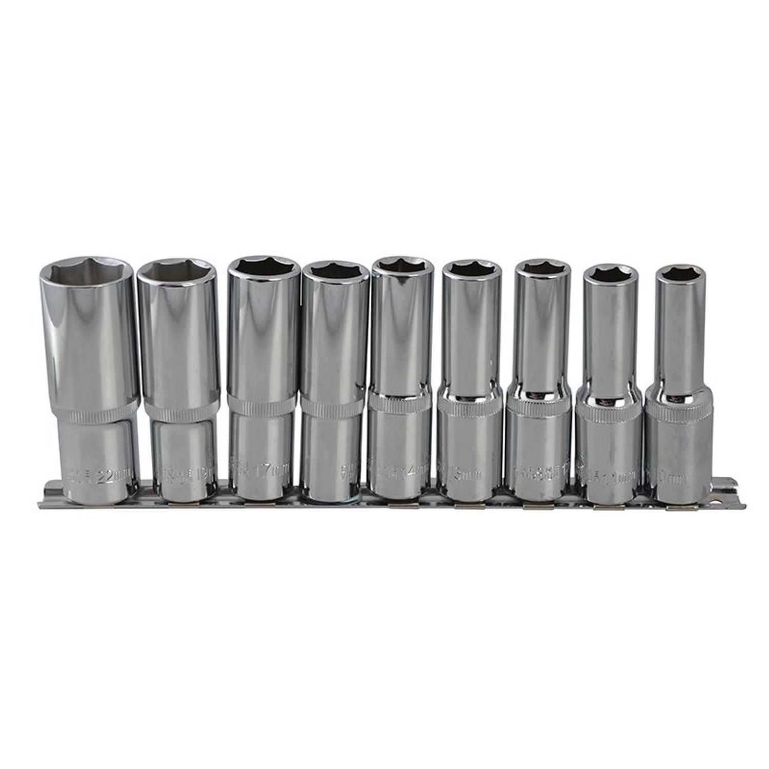 Bluespot Tools 1/2In Drive Deep Socket Set, 9 Piece - Multi Colour