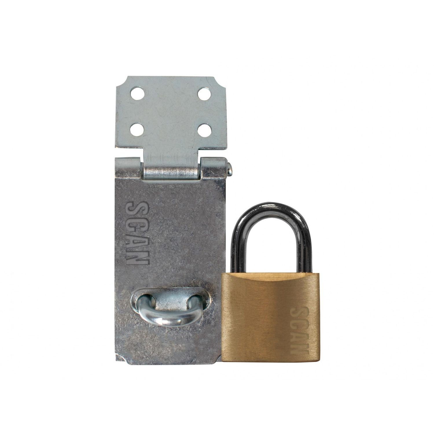 Scan Hasp And Staple + Padlock A - Multi Colour