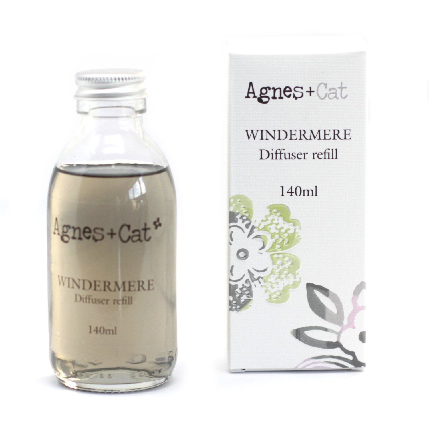 Kdmd Unisex Light Brown Agnes + Cat Windermere Reed Diffuser Refill 140Ml - Uk Made In - Image 2