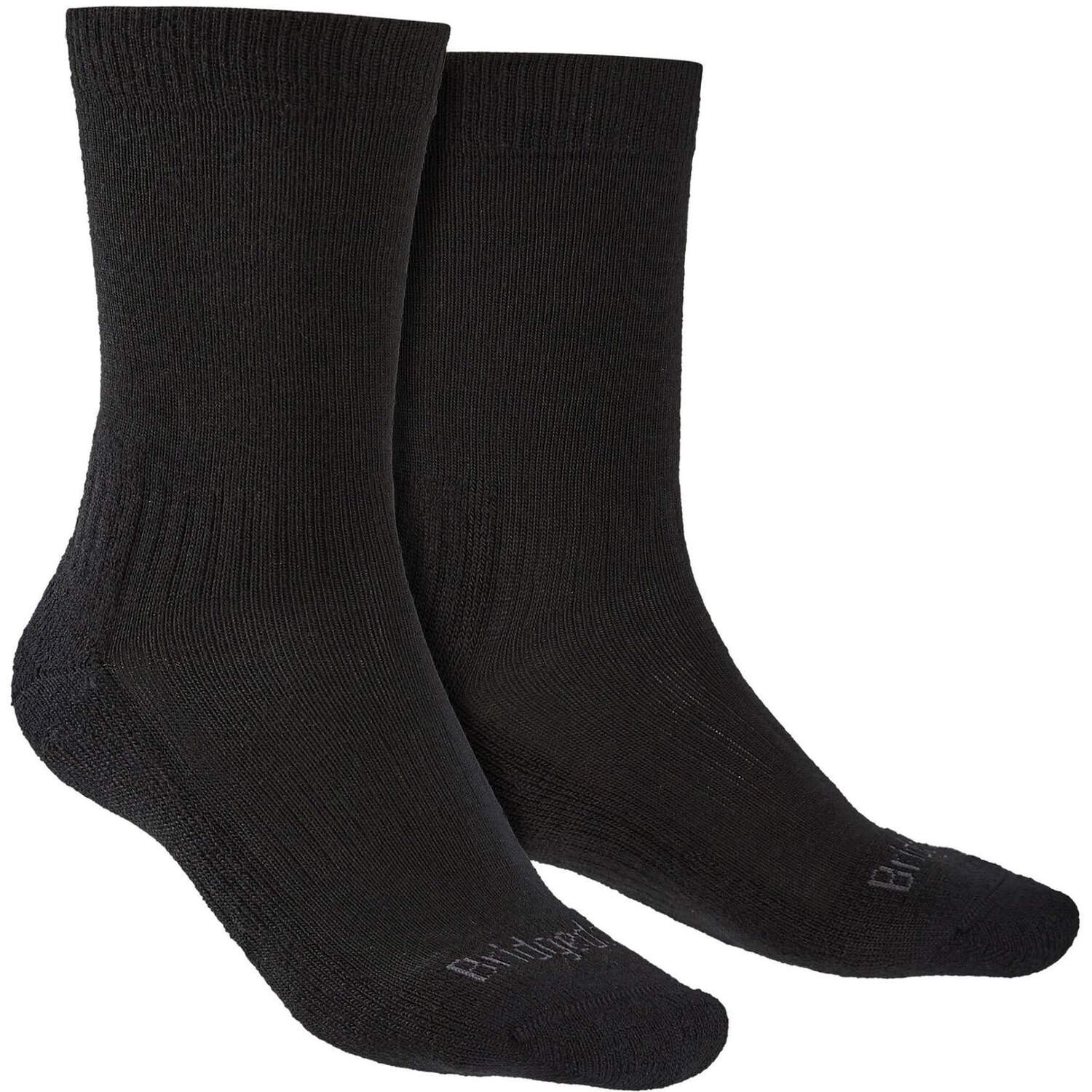 Bridgedale - Mens Hiking Lightweight Merino Socks - Black Merino Wool - Size UK 6-8 - Image 2