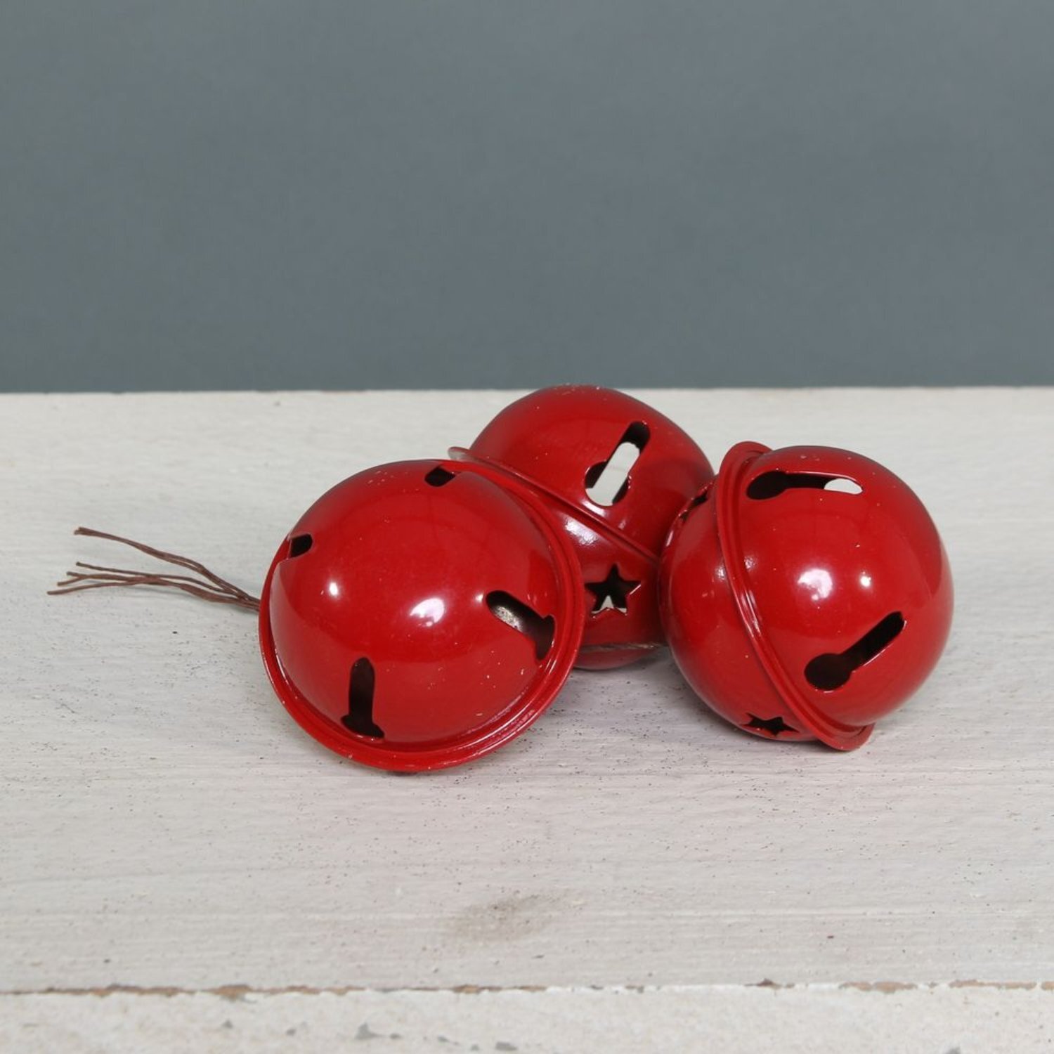 Kdmd Red Bells On Wire 2 Pack Christmas Ornament - Red