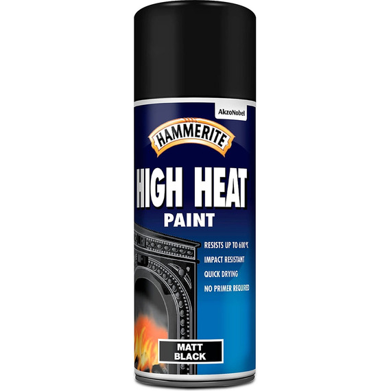 Hammerite High Heat Paint Aerosol 400ml Black.