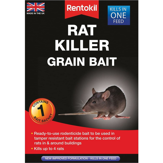 Rentokil Rat Killer Grain Bait PSR31B 0.05 kg