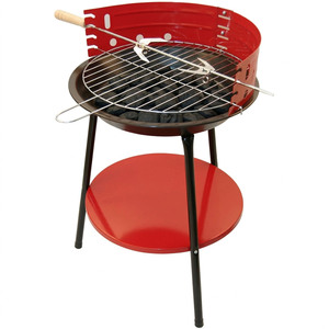 Dragodirect Round Charcoal Barbecue Grill Compact Outdoor BBQ