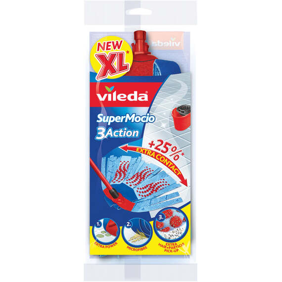 Vileda SuperMocio 3Action XL Mop Refill.