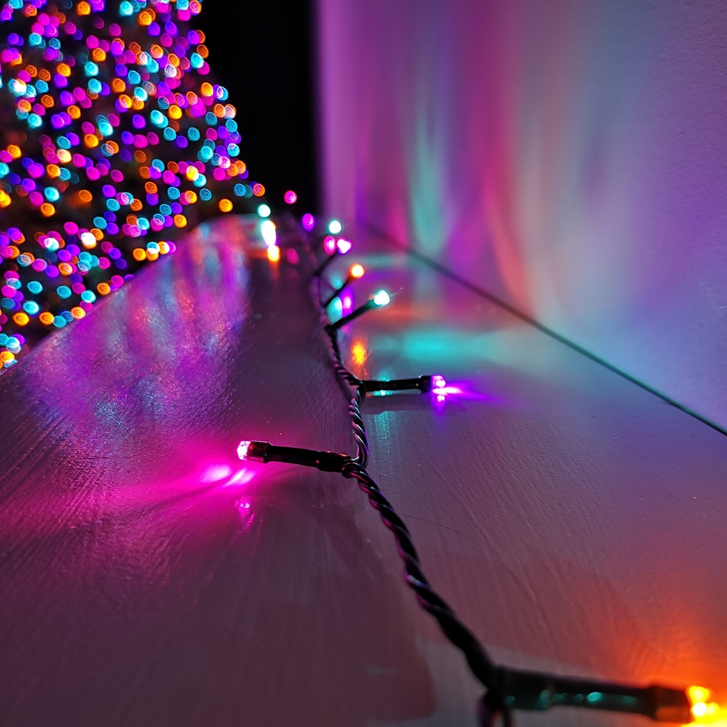 Samuel Alexander 57.5M Premier Christmas Lights With Timer With 720 Rainbow Leds - Rainbow