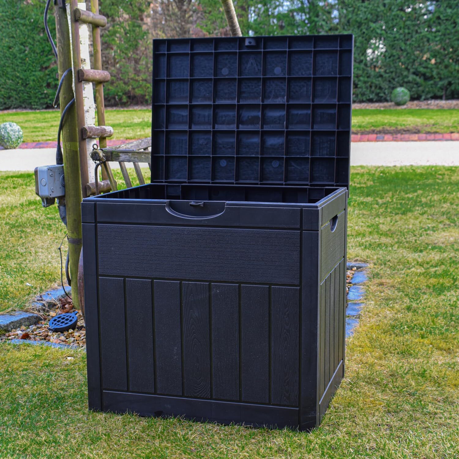 Bps Deluxe Outdoor Storage Box - Black