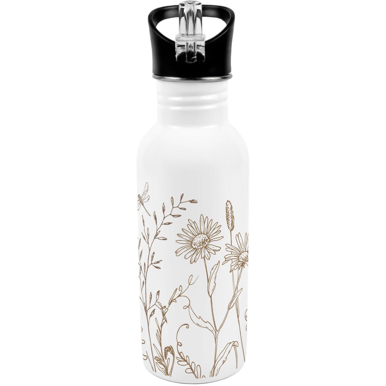 Purely Home Golden Meadow Metal Canteen Water Bottle - Gold