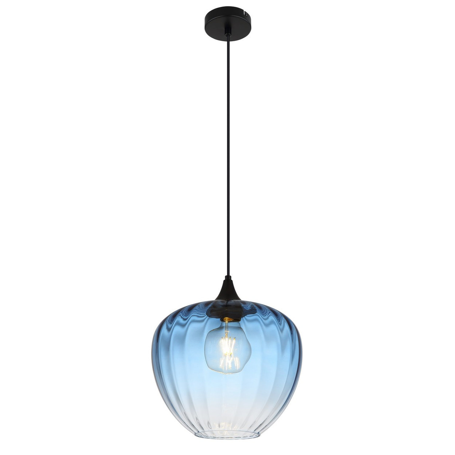 Globo Lighting Sander Pendant Light Black