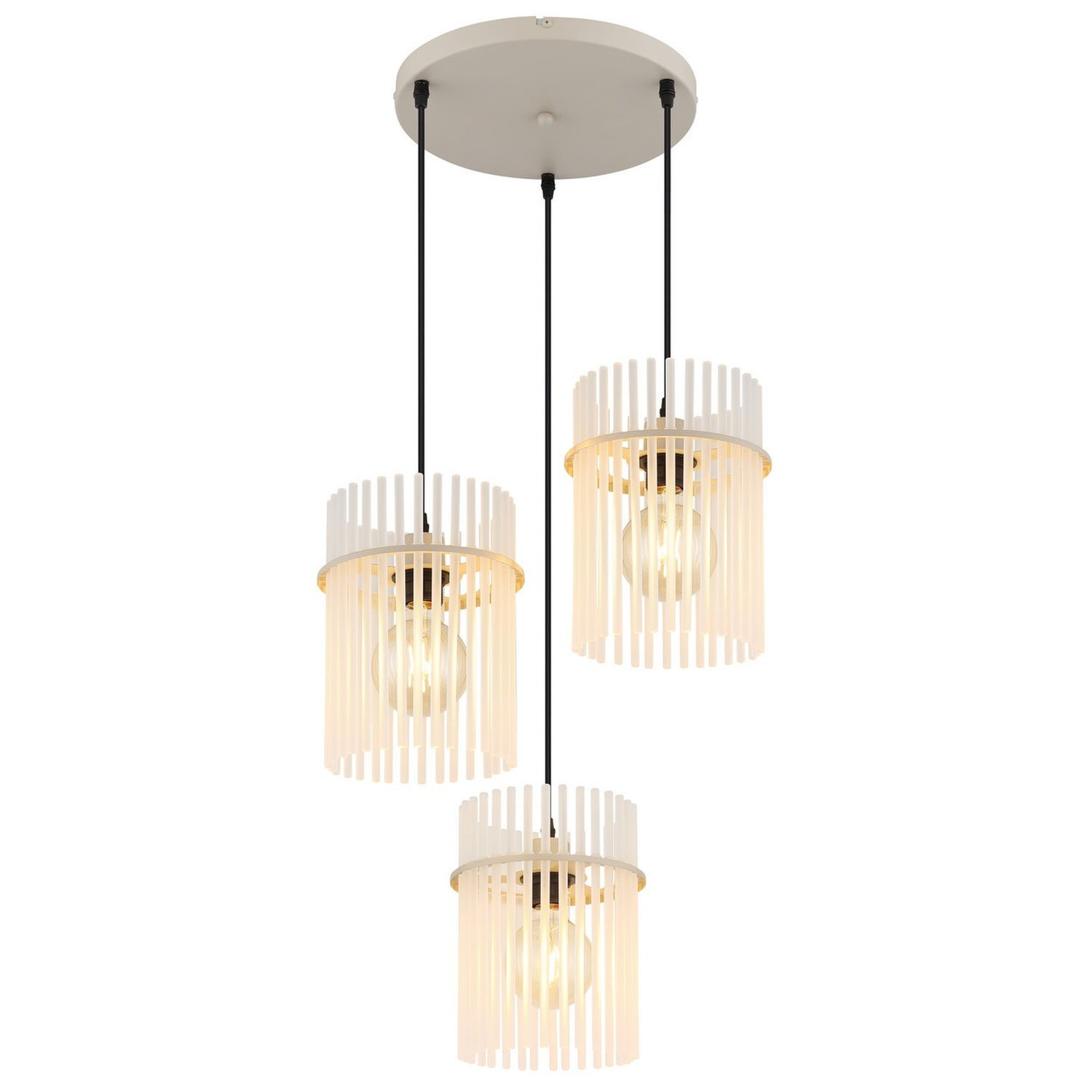 Globo Lighting Gorley Pendant Light Cream