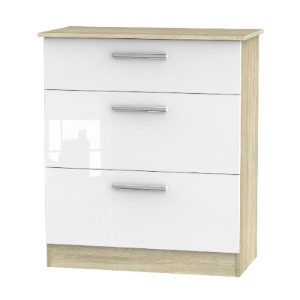Carlton Ready Assembled 3 Drawer Deep Chest