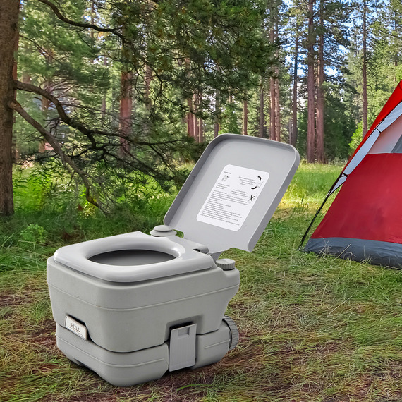 HOMCOM 10L Portable Travel Toilet