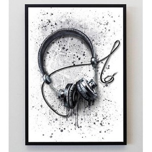Headphones Art Print