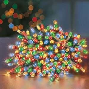 200 Multi Coloured Supabrights LED String Lights