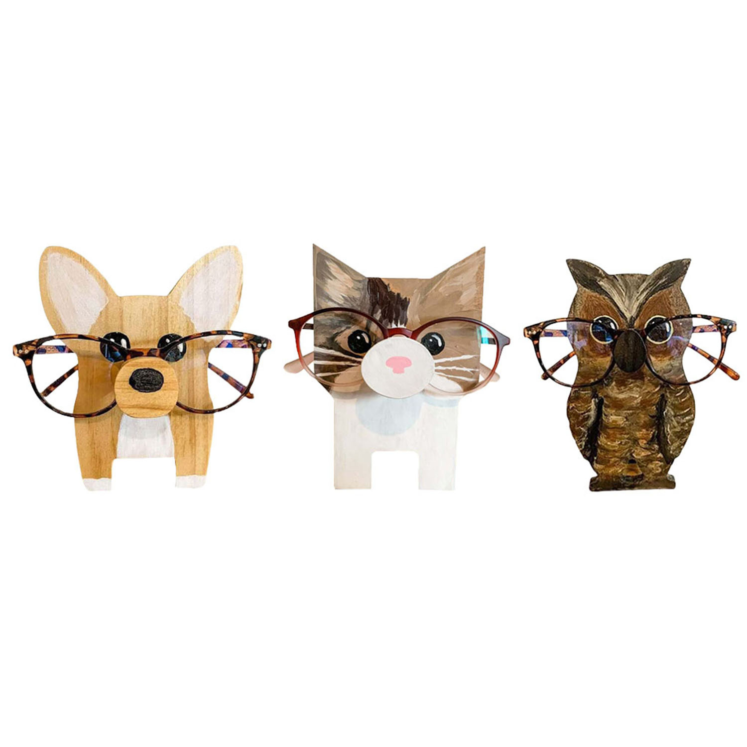 Animal Wooden Glasses Holder Stand Animal Wooden Glasses Holder Stand