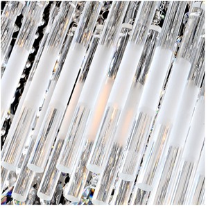 Genuine K9 Crystal LED Rectangular Pendant Dinning Ceiling Light Chandelier