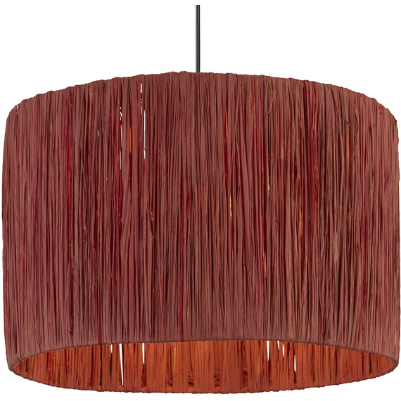 Large Pink Raffia Shade 