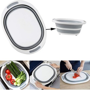 2-in-1 Collapsible Vegetable Fruit Strainers Basin