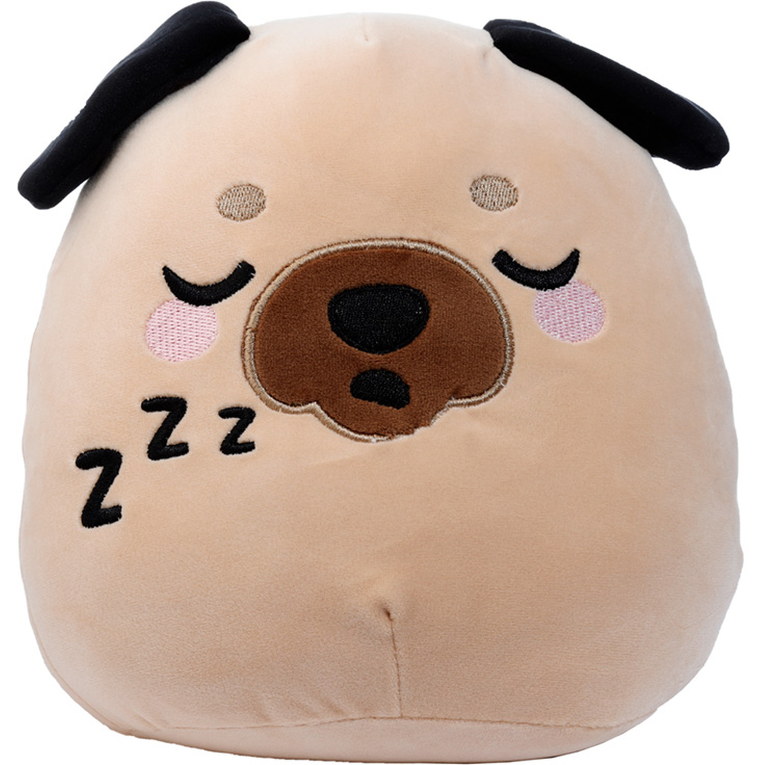 Image of Squidglys Gus the Pug Adoramals Pets Plush Toy - Brown