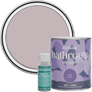 Rust-Oleum Bathroom Tile Paint in Satin Finish - Lilac Wine 750ml