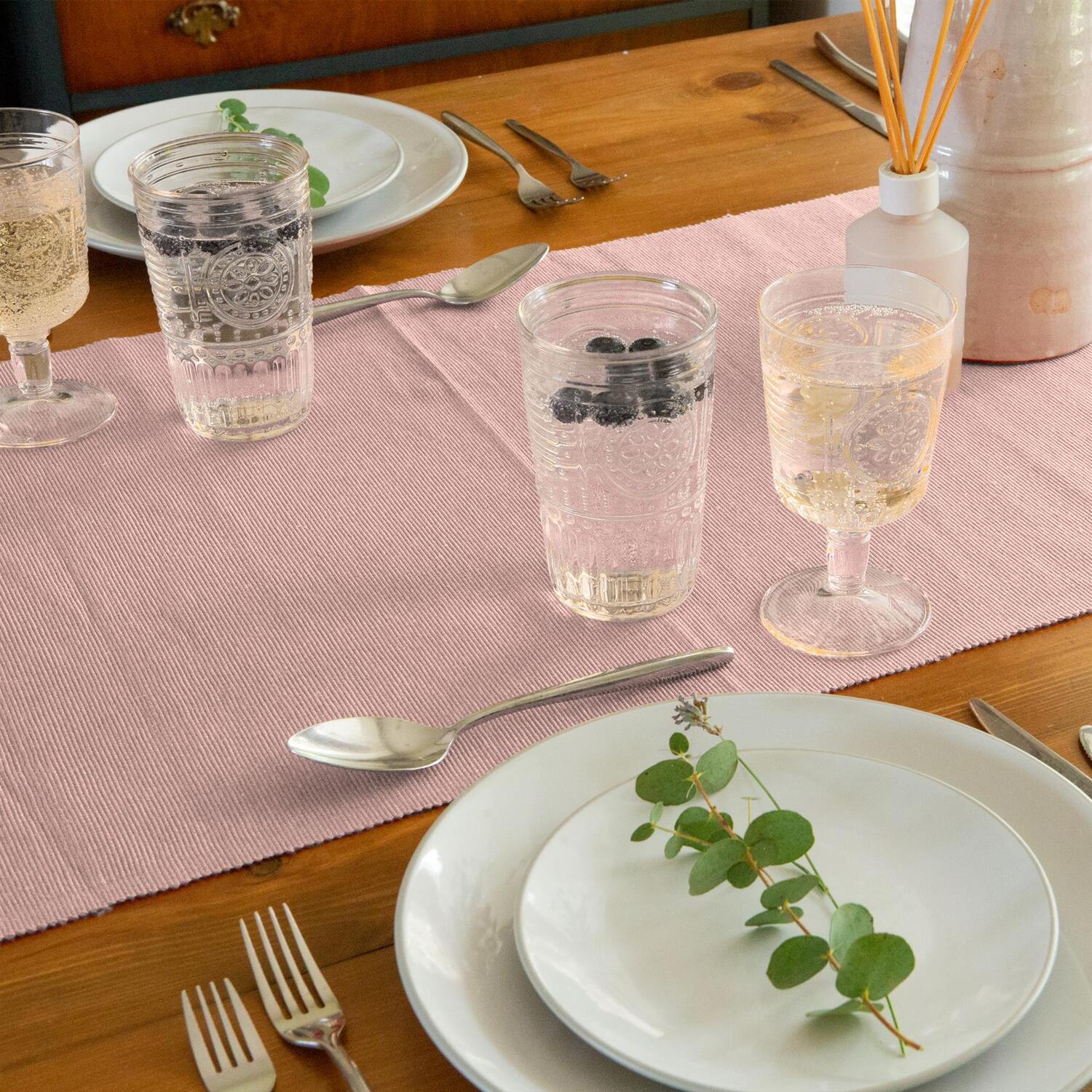 Image of 7pc Cotton Fabric Placemats Table Runner&hellip;