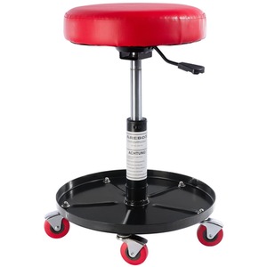 Workshop Stool Adjustable Height Rotating Garage Seat WorkingChair