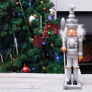 Nutcracker with Staff Christmas Decoration