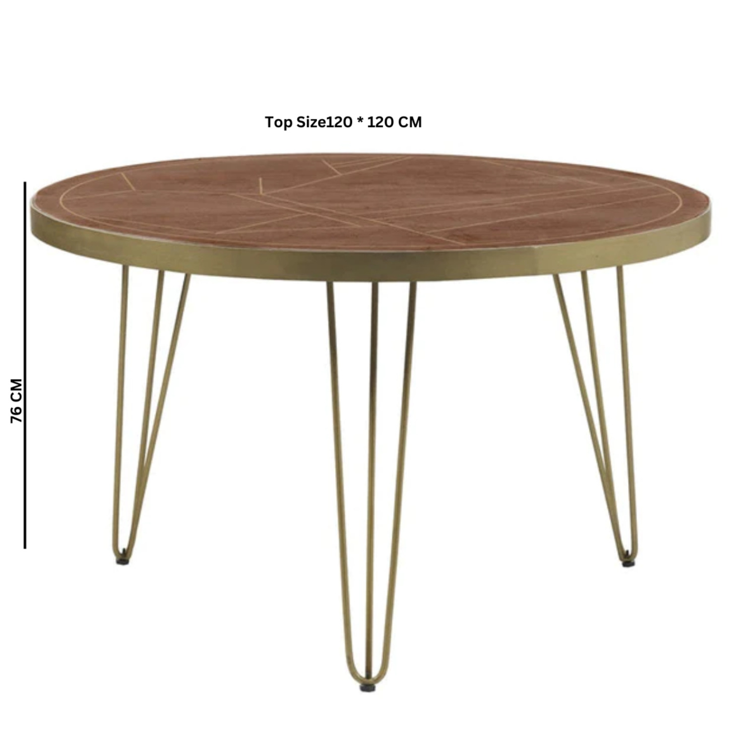 Dallas Dark Mango Solid Wooden Round Dining Table 4 Seats Set With 4 Chairs