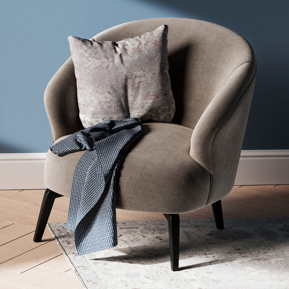 Grey Distressed Washable Cushion Cover