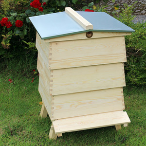 Decorative Beehive Garden Ornament Storage WBC Pine