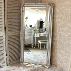 Large Silver Ornate Wall Floor Mirror 158cm x 78cm