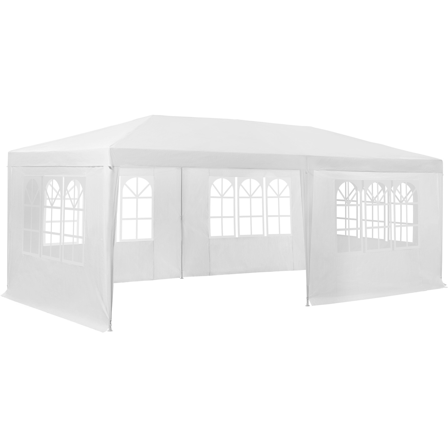 TECTAKE - Gazebo Vivara 6X3M With 5 Side Panels - White thumbnail