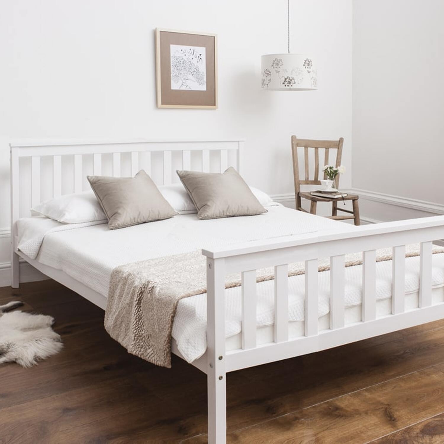 Double Dorset Bed - White