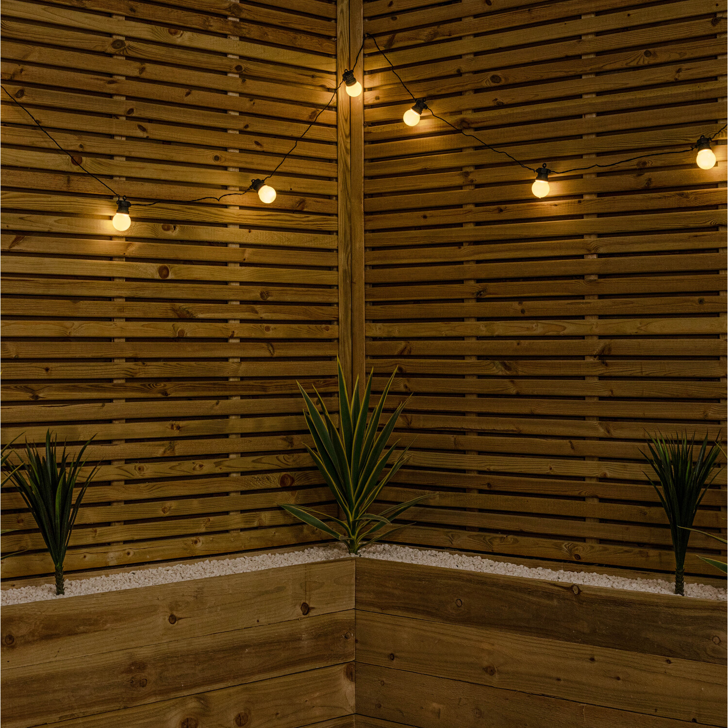 10 Warm White LED Festoon String Lights