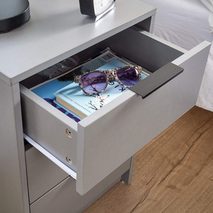 Grey Home Source Phoenix 3 Drawer Bedside  shot 6114998