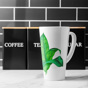 Bunched Leaves Latte Mug