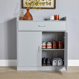 Grey Home Source Novara 2 Door Shoe Storage Cabinet shot 6779929