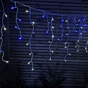 1000 LED Frosted Icicle Indoor Outdoor Christmas Lights
