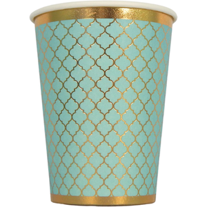 Moroccan Teal Party Cups