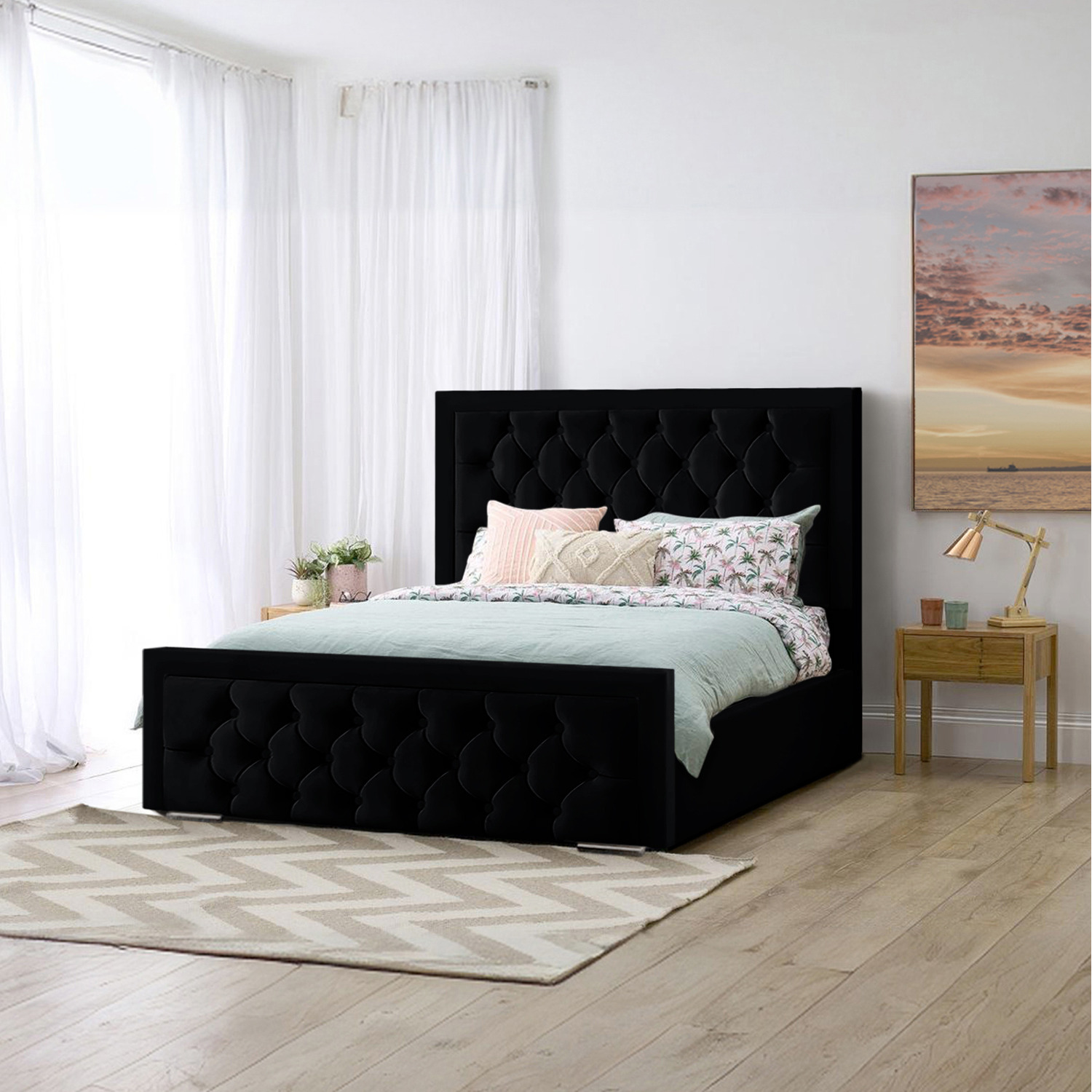 Kinsley Bed Frame - Black Small Double