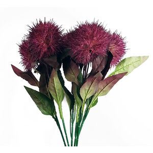 Bunch of Globe Thistle Ball Artificial Flower Stems